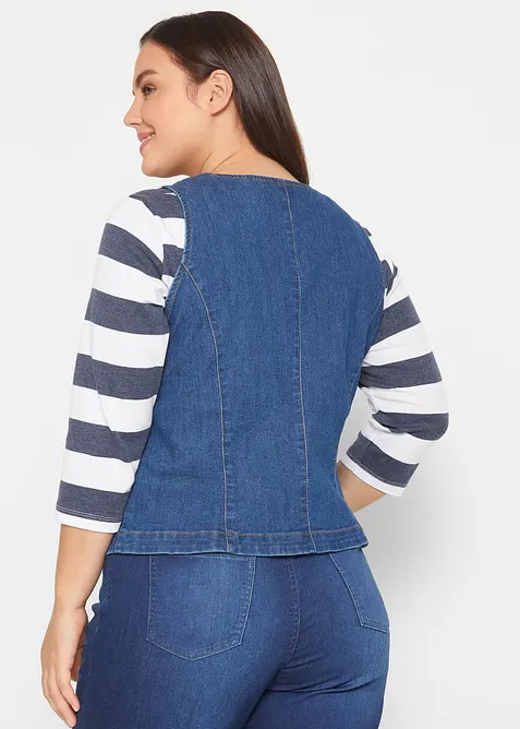Denimvest med stretch, bonprix