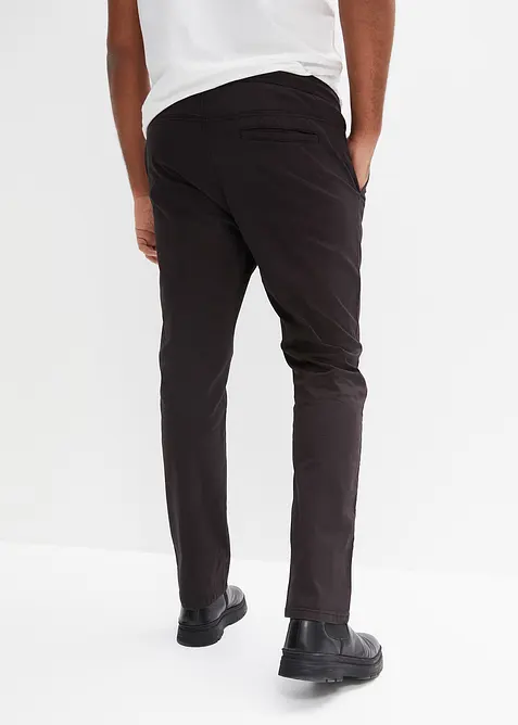 Regular Fit-slip on-bukse med stretch, Straight, bonprix