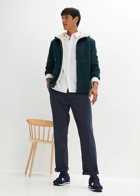 Varmende hettejakke med mykt fleecefôr, bonprix