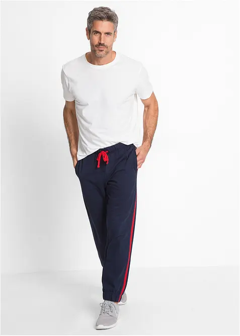 Joggebukse med detaljer i kontrastfarge, bonprix