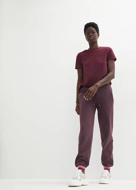 Joggebukse i bomullsmiks (2-pack), bonprix