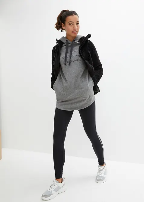 Joggedress med lang sweatshirt og leggings (2-delt sett), bonprix