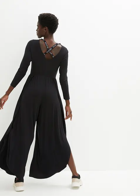 Trenings-jumpsuit av lett viskose, bonprix