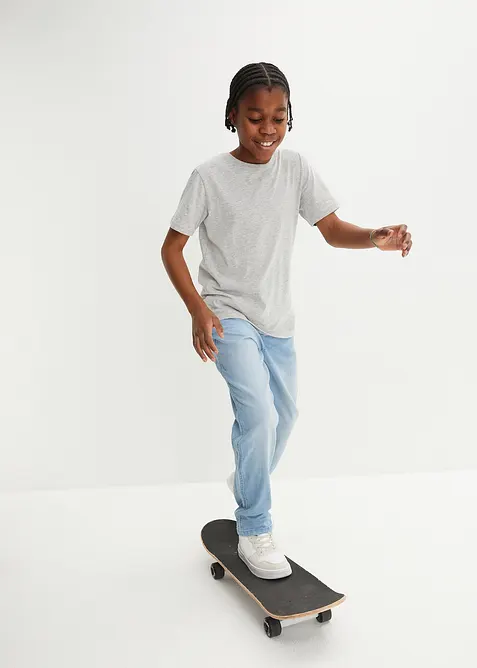 Loose Fit-jeans med stretch og regulerbar linning, Straight, bonprix