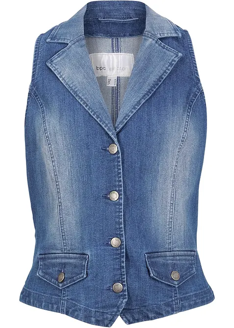 Vest i denim med stretch, bonprix