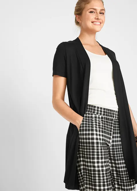 Trikotjakke i myk viskose, bonprix