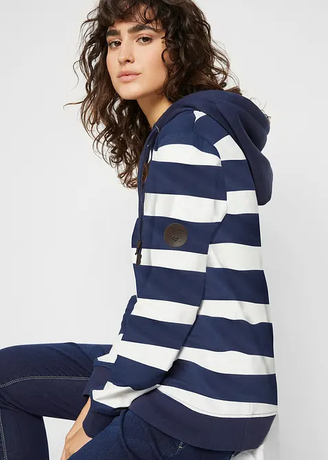 Hettegenser i &oslash;kologisk bomull, bonprix