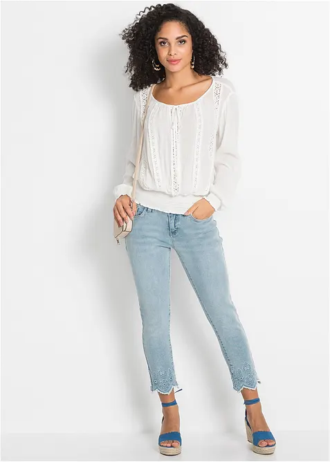 Bluse i myk viskose, bonprix