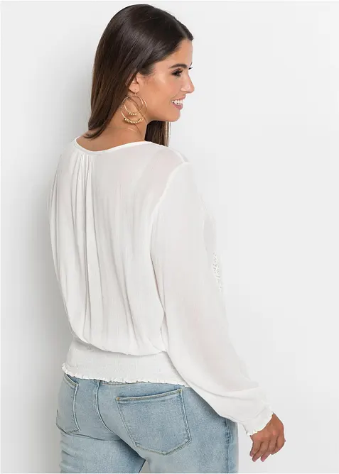 Bluse i myk viskose, bonprix