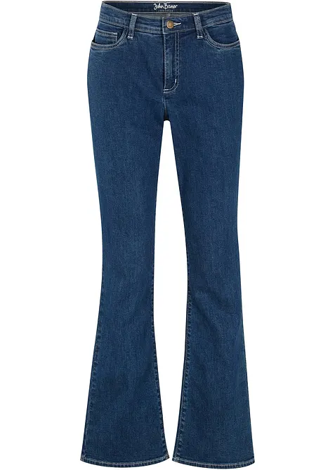 Bootcut-jeans Mid Waist, &oslash;kologisk bomull, bonprix