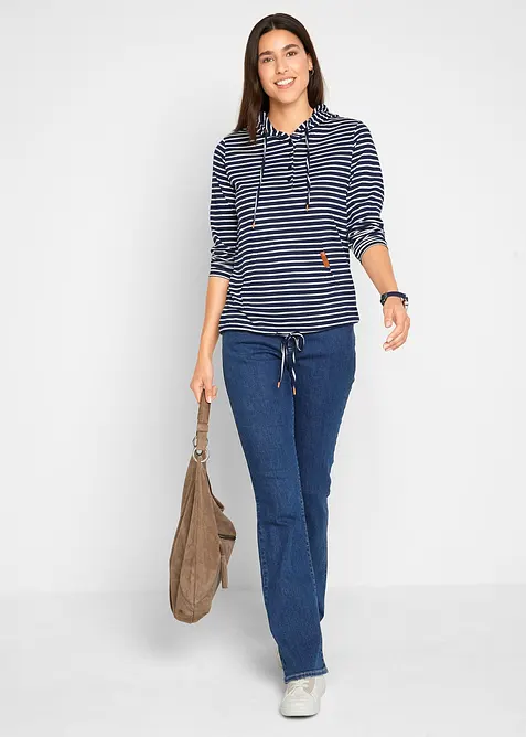 Bootcut-jeans Mid Waist, &oslash;kologisk bomull, bonprix