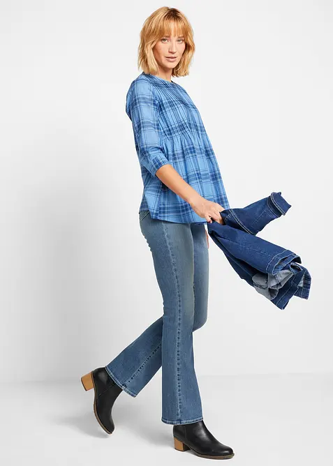 Bootcut-jeans Mid Waist, økologisk bomull, bonprix