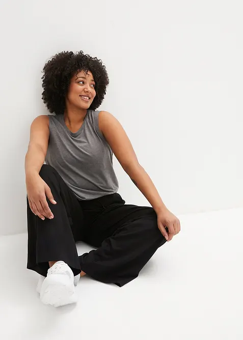 Joggebukse i bomullsmiks, bonprix