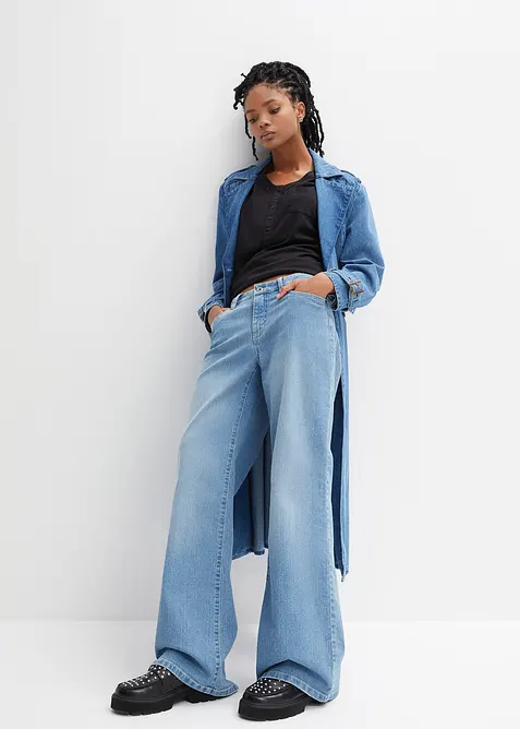 T-skjorte i bomull-/viskosemiks, bonprix