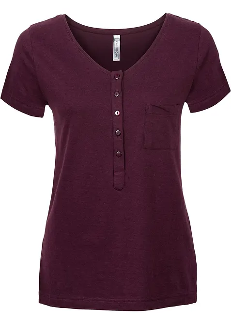 T-skjorte i bomull-/viskosemiks, bonprix