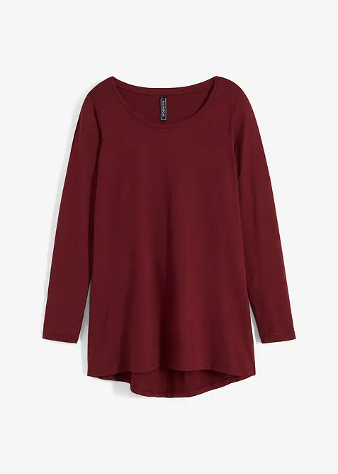 Langermet topp i 100% bomull, bonprix