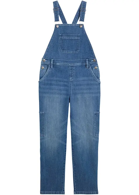 Snekkerbukse i denim Mid Waist, bonprix