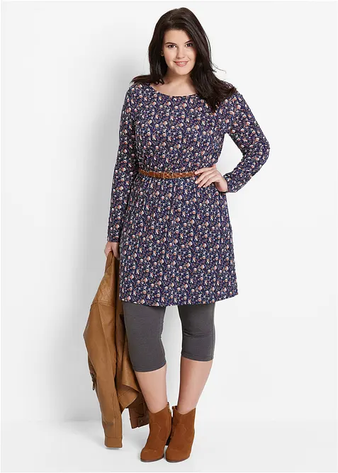 Capri-leggings i smal modell (2-pack), bonprix