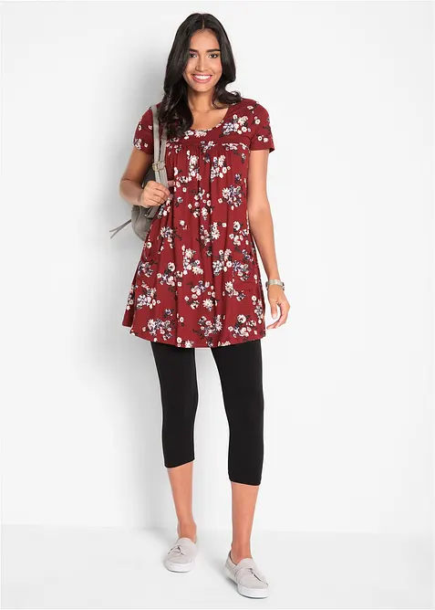 Capri-leggings i smal modell (2-pack), bonprix