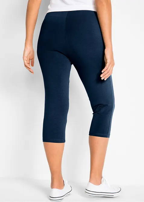 Capri-leggings i smal modell (2-pack), bonprix