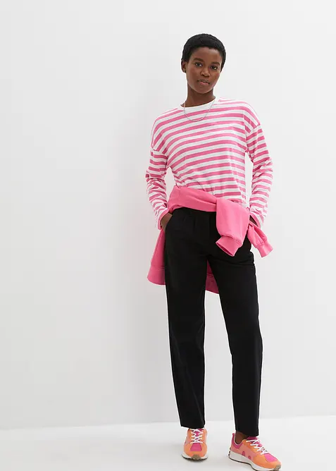 Oversized sweatshirt i 100% bomull, bonprix