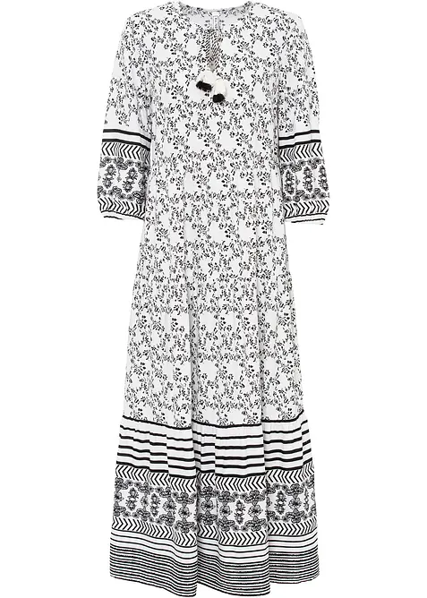 Maxikjole i lett viskose, bonprix