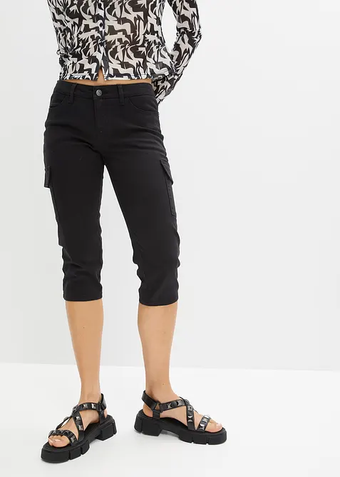 Capribukse i elastisk bomullsmiks, bonprix