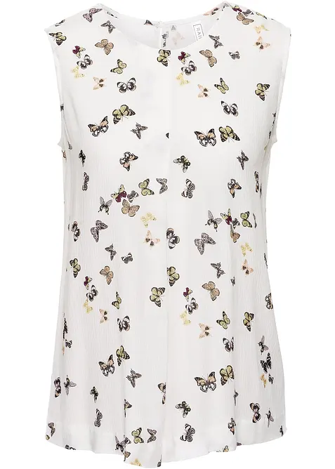 Ermeløs bluse, bonprix