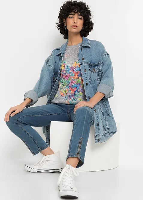 Topp med sommerfugl-trykk, bonprix