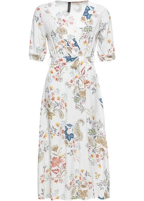 Midikjole i lett viskose, bonprix