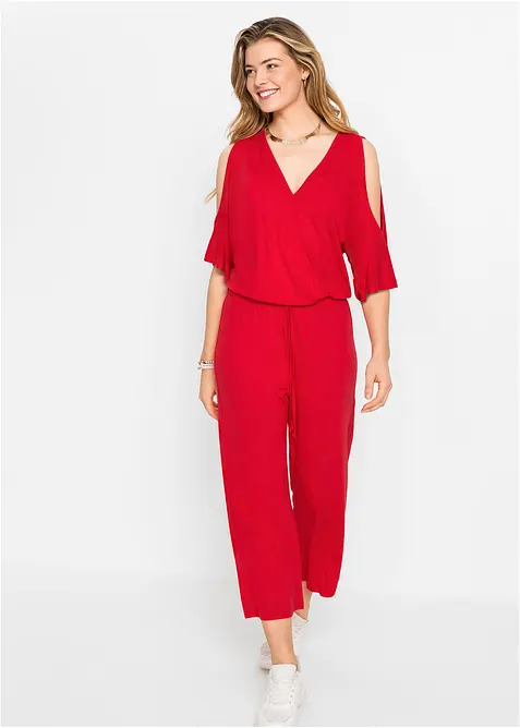 Jumpsuit i lett viskosejersey, bonprix