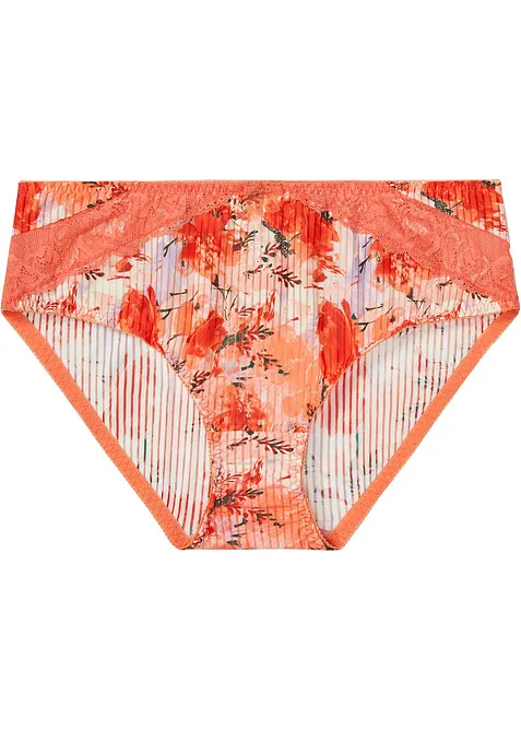 Truse med h&oslash;y midje og blonder, bonprix