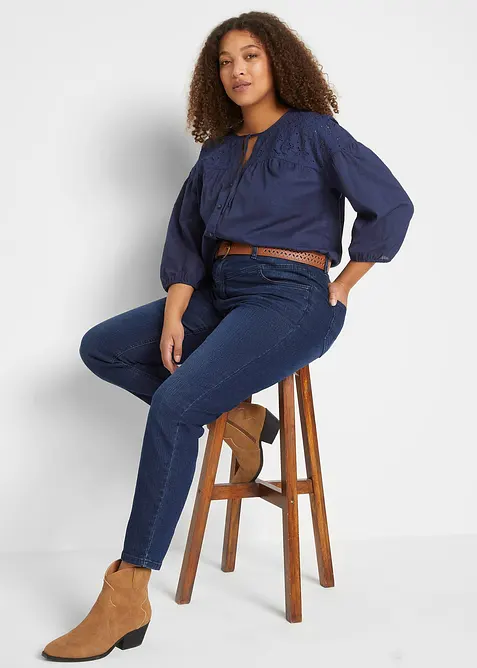 Skinny-jeans High Waist, cropped, bonprix