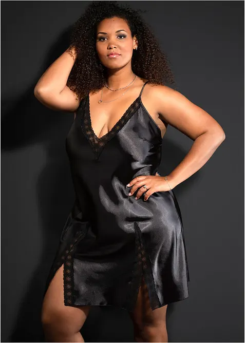 Neglisjé i sateng, bonprix