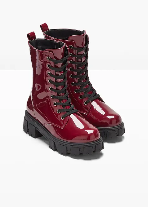 Sn&oslash;reboots i imitert lakkskinn, bonprix