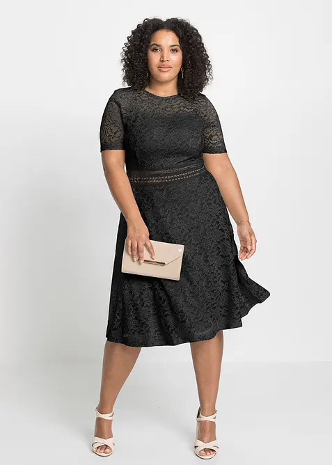 Blondekjole med heklet innfelling, bonprix