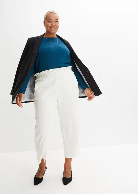 Langermet topp i myk viskosemiks, bonprix