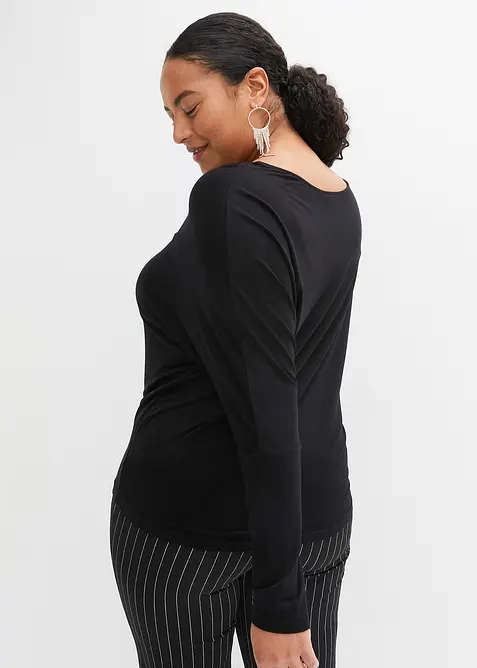 Langermet topp i myk viskosemiks, bonprix