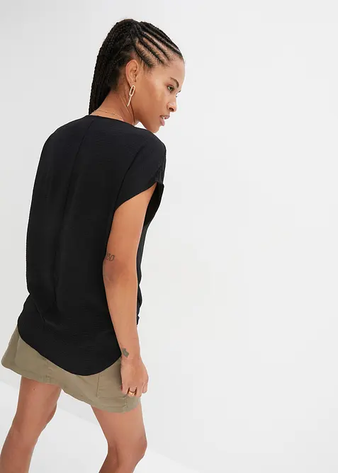 Ermel&oslash;s topp med lengre bakstykke, bonprix