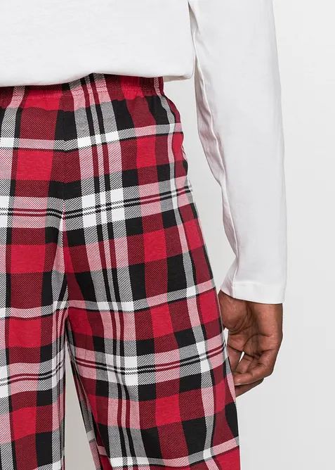 Pyjamas av 100% økologisk bomull med lange ermer, bonprix