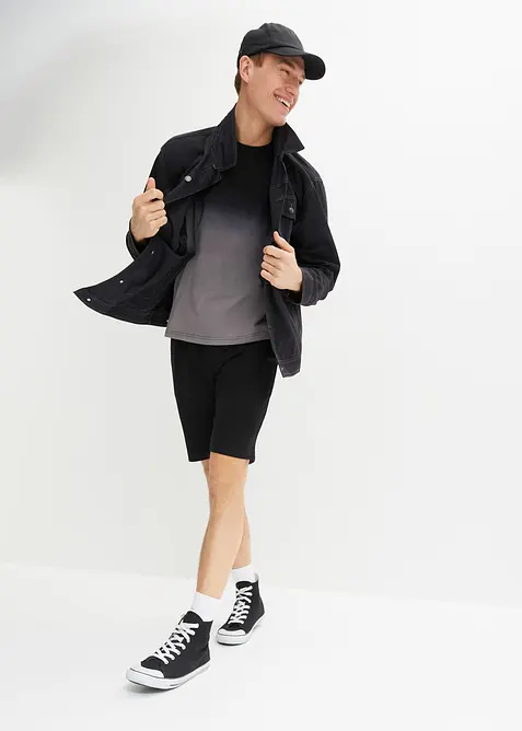 T-skjorte og sweat bermudashorts i 100% bomull (2-delt sett), bonprix