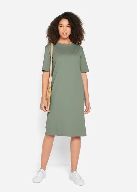 Oversized T-skjortekjole av 100% bomull (2-pack), bonprix