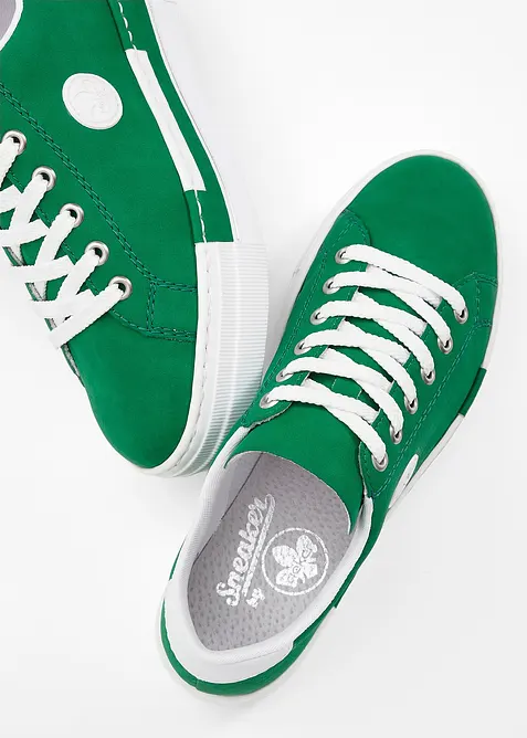 Komfort-plat&aring;sneakers fra Rieker med lett s&aring;le, Rieker