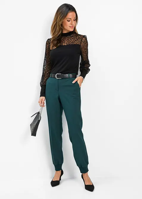 Langermet topp i myk viskosemiks, bonprix