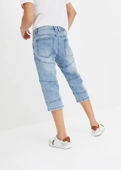 Regular Fit 3/4-jeans med stretch, Straight, bonprix