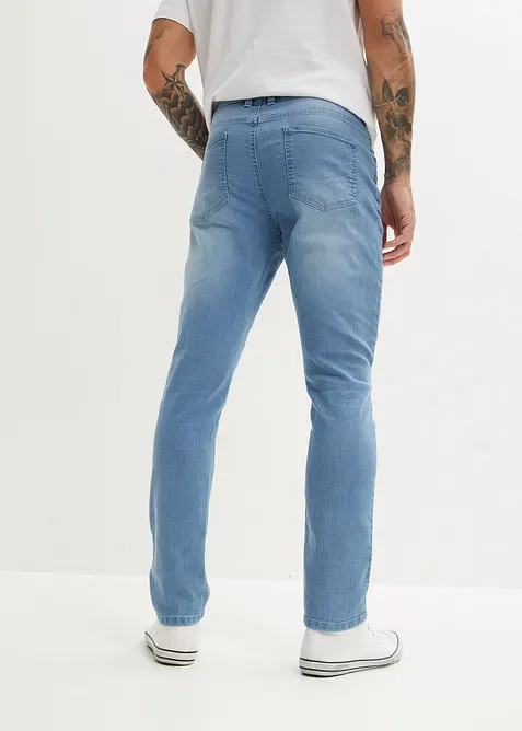 Slim fit-jeans i lett materiale med stretch, Straight, bonprix