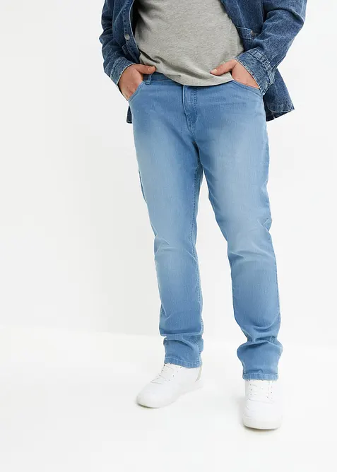 Slim fit-jeans i lett materiale med stretch, Straight, bonprix