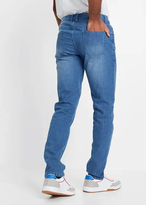 Slim fit-jeans i lett materiale med stretch, Straight, bonprix