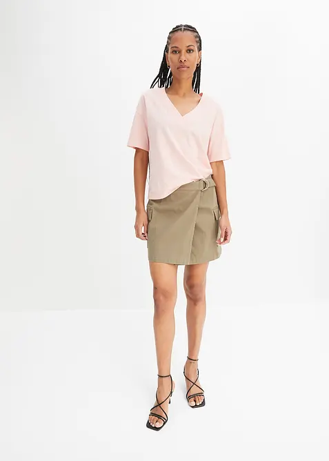 Oversized topp av ren &oslash;kologisk bomull, bonprix