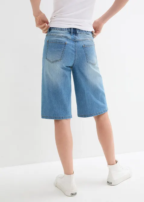 Bermudashorts i denim, High Waist, komfortlinning, bonprix